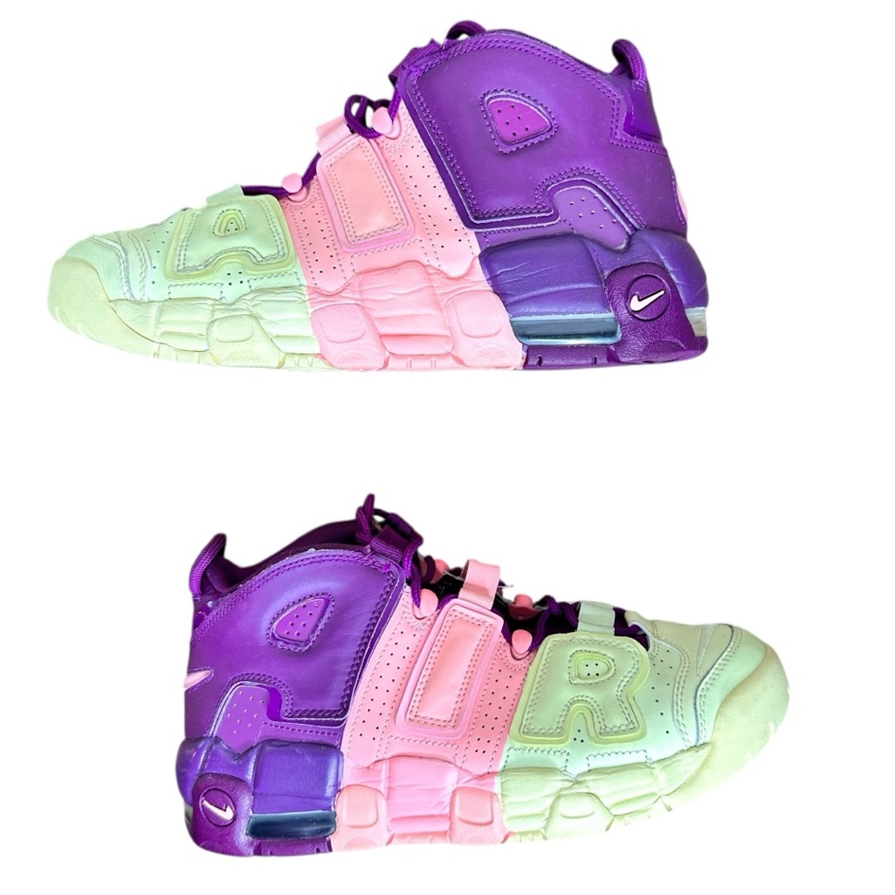 Nike Air More Uptempo GS Lucky Charms Sneakers Shoes SZ 7 Youth, 8.5 Women’s - Picture 6 of 11